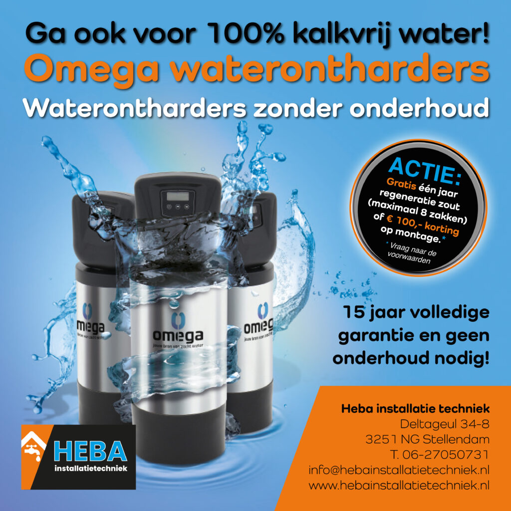 Omega waterontharders actie